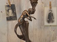 main image for ad Tiffany-Style Art Nouveau Table Lamp