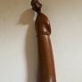 Mid-century Italian Modernist Carved Wood Figurine Of A Monk Image 4