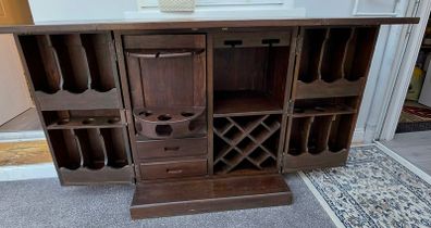 Wooden drinks cabinet