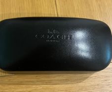 Coach New York Black Hard Clamshell Sunglasses Eyeglasses Case Genuine