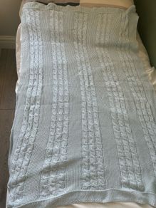 blue baby blanket