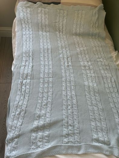 blue baby blanket