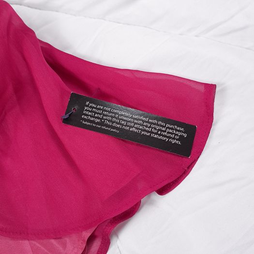 Debut Pink Chiffon Sleeveless Strappy/Strapless Side-Knot Draped Cocktail Mini Dress 20UK/48EU