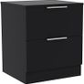 Drawer Bedside Cabinets Set of 2 Black Image 4