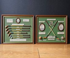 Vintage Golf Heritage  Two Framed Displays