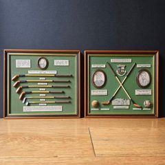 Vintage Golf Heritage  Two Framed Displays