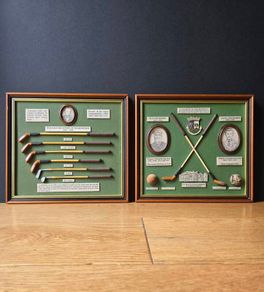 Vintage Golf Heritage  Two Framed Displays