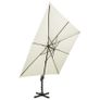 Cantilever Umbrella with Double Top 300x300 cm Sand Image 3