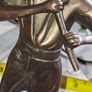 Vintage Mid Century Bronze Figurine Boy Playing Flute Sculpture. Postage available or Collection Image 3