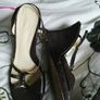 Fabulous brown faith wedge sandals Image 2