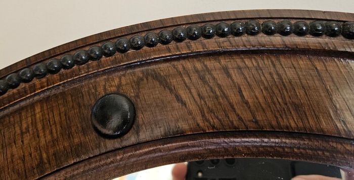 Vintage Regency-Style Convex Wall Mirror