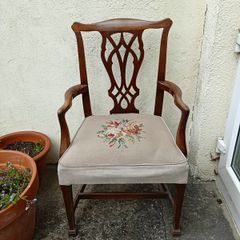 Antique Chippendale style carvery chair.