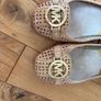 Michael Kors tan and gold pump. Size 5.5/6 flat shoe Image 2