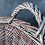 Large vintage wicker log basket Image 4