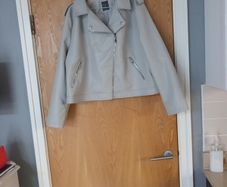 Primark  Faux  Leather Jacket.   S. 2XL 20-22  NEW.