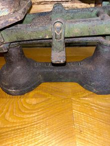 Vintage scales with weights