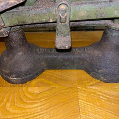Vintage scales with weights