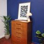Large Teak Tallboy Storage Unit Image 3