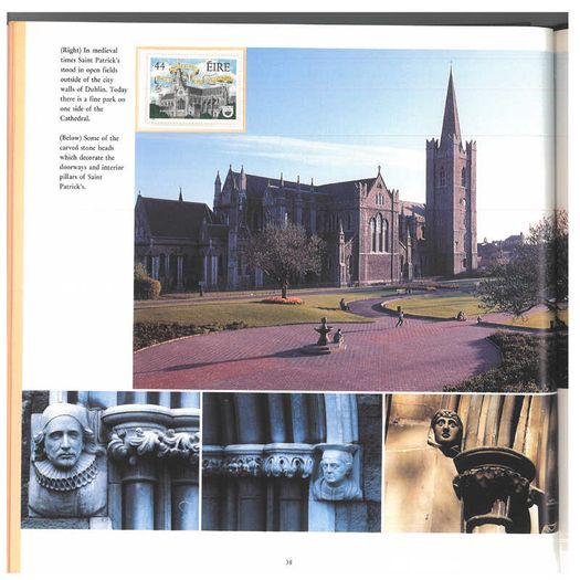 1989/90 Ireland The Irish Stamp Year Book with 48 images of contents
