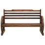 Garden Bench 112 cm Solid Firwood Image 2