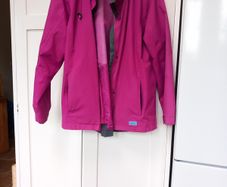Joules Pink/Grey Trim Jacket S 16