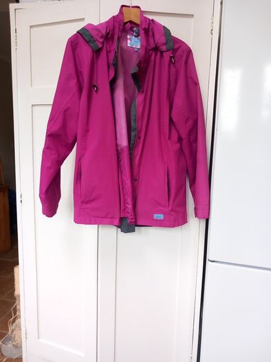 Joules Pink/Grey Trim Jacket S 16