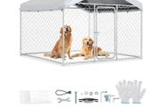 Large Outdoor Dog Kennel, 2 x 2 x 1.6 m