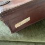 Antique Irish Made Leather Suit Case Image 5