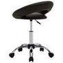 Rolling Work Chair Brown Faux Leather Image 5