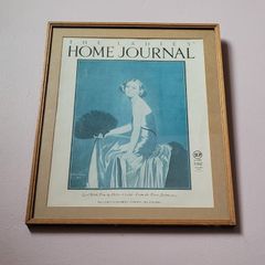 Antique "The ladies home journal" framed