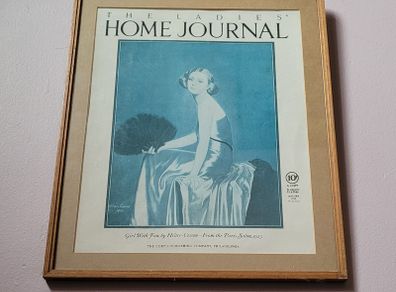 Antique "The ladies home journal" framed