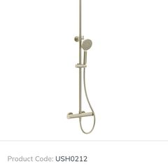 New brushed nickel shower