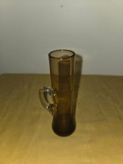 Vintage hand blown Amber Jug
