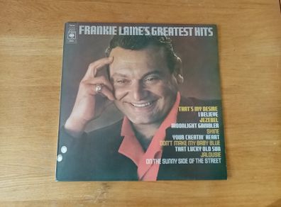 Frankie Laine's Greatest Hits. 1974 Uk Pressing. Cbs Records. Lp Vinyl Record Album.