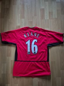 Roy Keane 16 Manchester United Shirt - M - 2002/2003 -  Man U Jersey Nike
