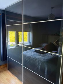 Glass sliding wardrobe Doors
