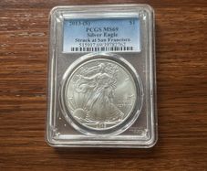 2013-(s) 1 Dollar Silver Eagle Struck At San Francisco