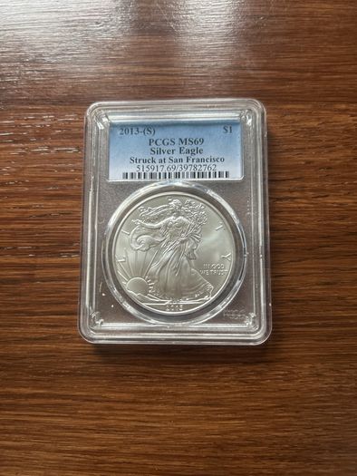 2013-(s) 1 Dollar Silver Eagle Struck At San Francisco
