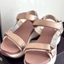 Dunnes Stores Rose Gold Platform Summer Sandals - Size 38 Image 7