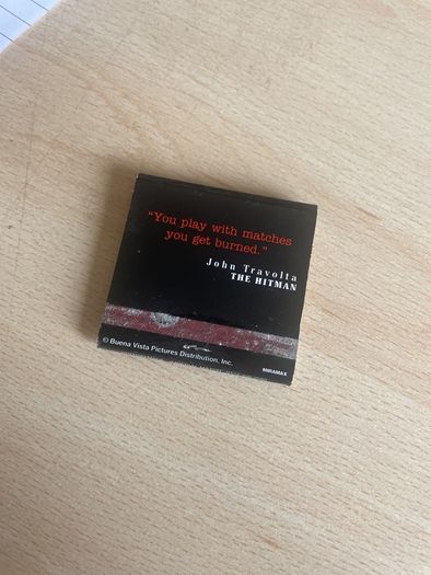 Pulp Fiction Book of Matches. Original promotional item.