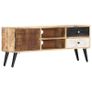 TV Cabinet 115x30x47 cm Solid Mango Wood Image 3