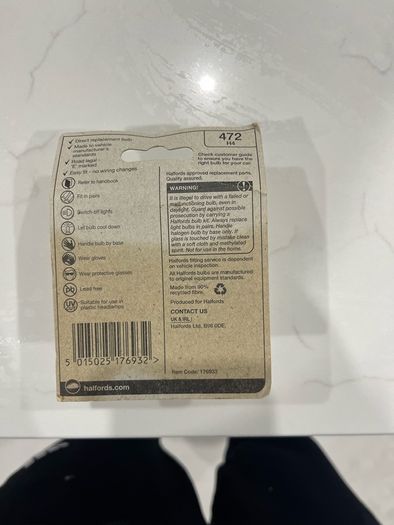 Unopened Halford H472 -