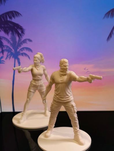 3D Printed Jason Duval and Lucia Caminos From GTA 6 (VI)