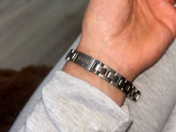 BOSS bracelet men silver
