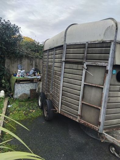horse box open to offers sound box double treated floor no rot this box has perfect Strong sides will do cattle either make brilliant coffee box