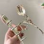 Faux Pearl Rose Hair Claw Clip Image 2