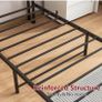 Metal Platform Bed Frame with Charging Station, Image 3