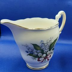 Vintage china milk/cream jug Lily of the valley
