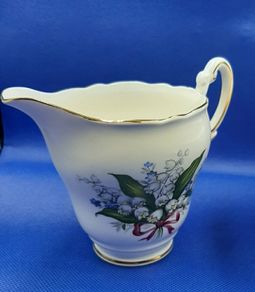 Vintage china milk/cream jug Lily of the valley