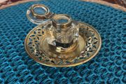 antique inkwell and tray